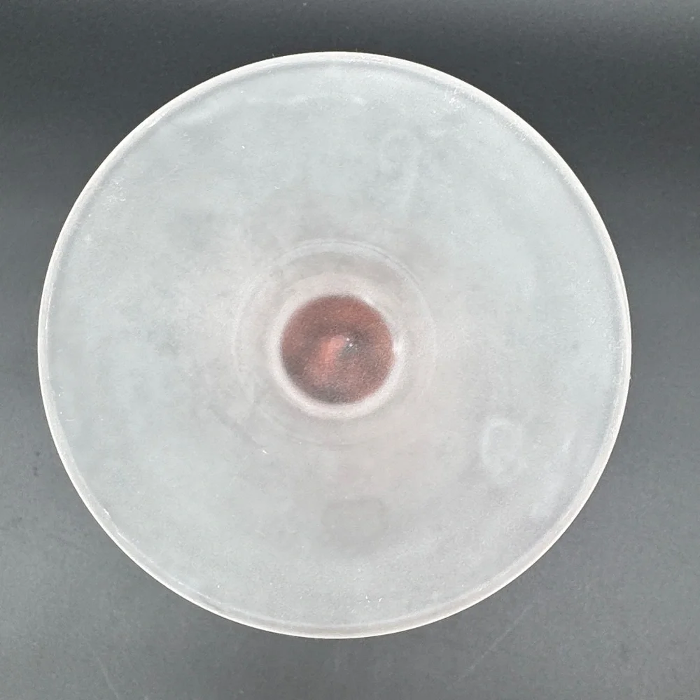 Tarnowiec Frosted Glass Orange and Black Vase Hand Blown Art Glass 10